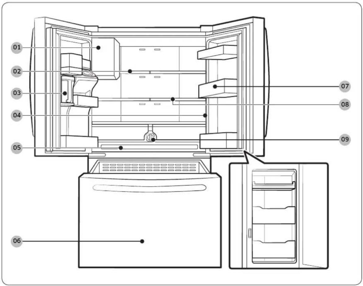 SAMSUNG RF23R6201WW - Présentation rapide du réfrigérateur - 1