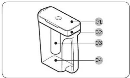 SAMSUNG RF23R6201WW - Pichet d'eau (Remplissage automatique du pichet) (modèlees applicables uniquement) - 1