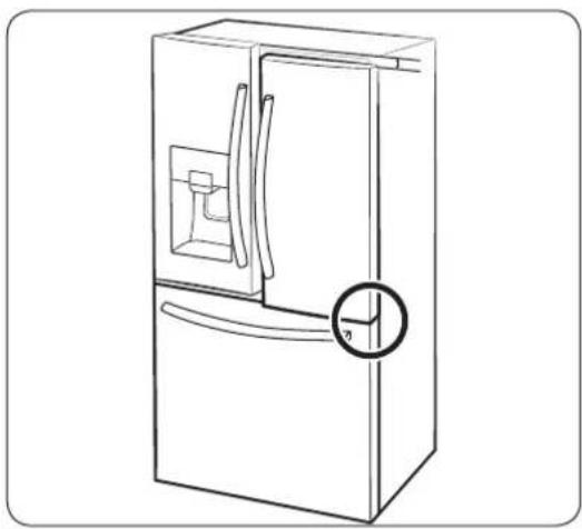 SAMSUNG RF23R6201WW - Ajuster la hauteur d'une porte - 1