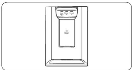 SAMSUNG RF23R6201WW - Water/Ice dispenser - 1