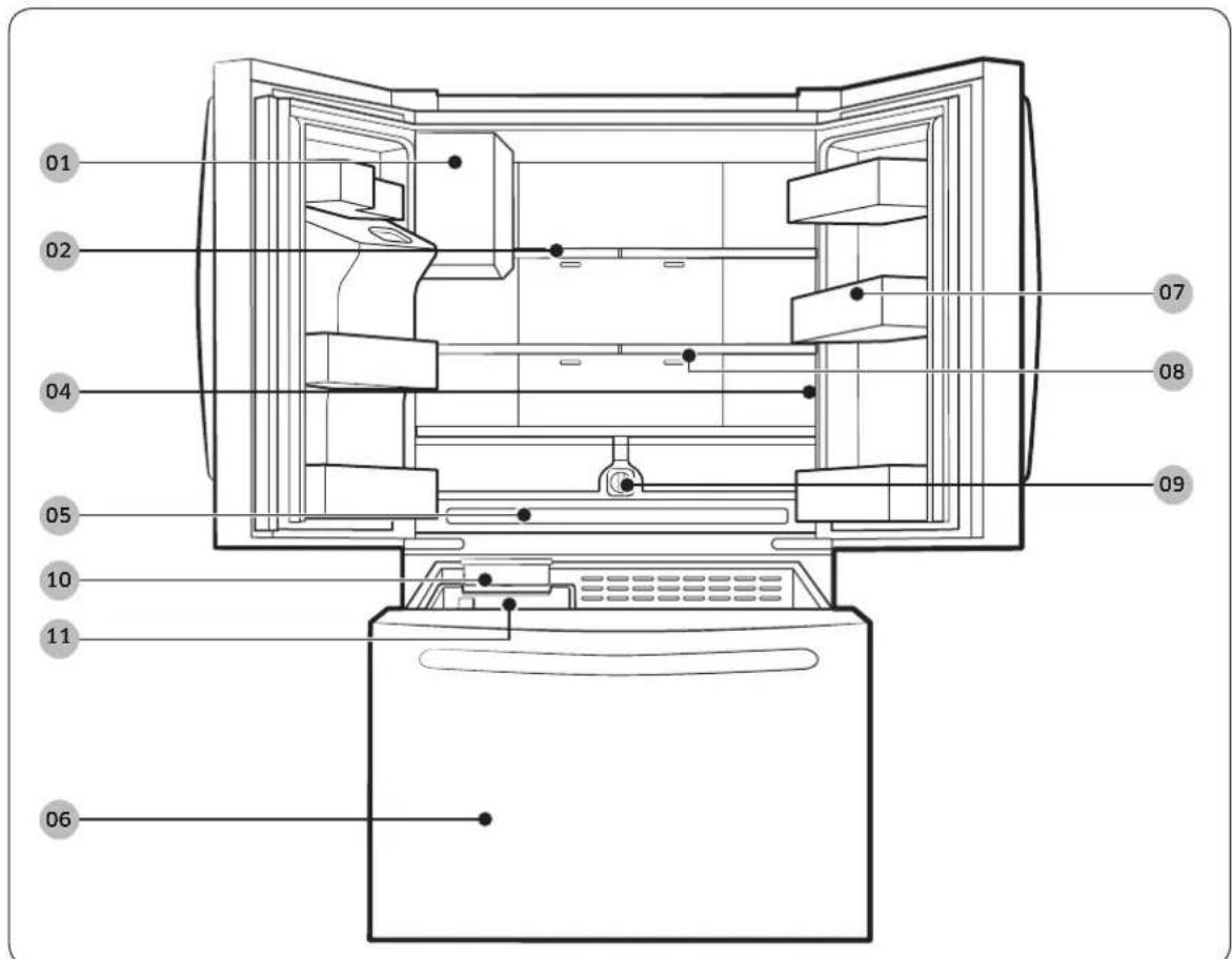 SAMSUNG RF23R6201WW - Présentation rapide du réfrigérateur - 2
