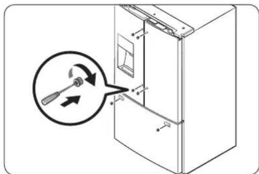 SAMSUNG RF23R6201WW - STEP 6 Attach the handles - 2