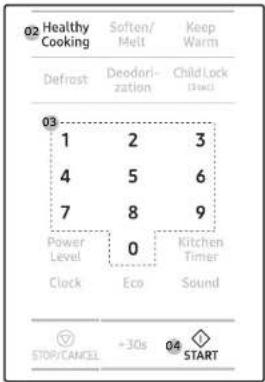 SAMSUNG MS19M8020TG - Sensor cook guide - 2