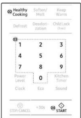 SAMSUNG MS19M8020TG - Guide de la fonction cuisson par capteur - 2
