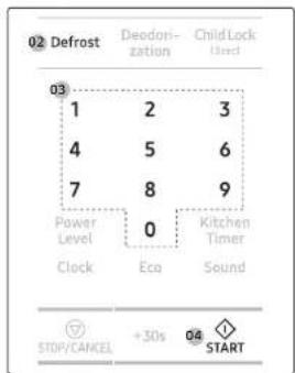 SAMSUNG MS19M8020TG - NOTE - 1