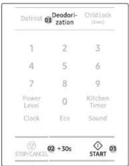 SAMSUNG MS19M8020TG - Désodorisation - 1