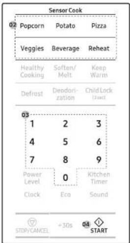 SAMSUNG MS19M8020TG - Cuisson par capteur - 2