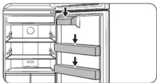 SAMSUNG RT21M6215WW - ÉTAPE 5 Retirez l'emballage des accessoires et mettez-les en place - 1