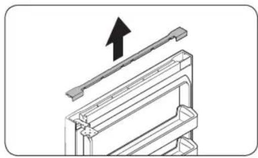 SAMSUNG RT21M6215WW - STEP 4 Reverse the bar cover and the top hinge - 1