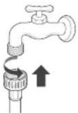 LG WM3997HWA - Raccordement des conduites d'eau - 2