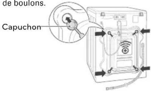 LG WM3997HWA - Déballage et retrait des boulons d'expédition - 3