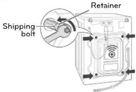 LG WM3997HWA - Unpacking and Removing Shipping Bolts - 2
