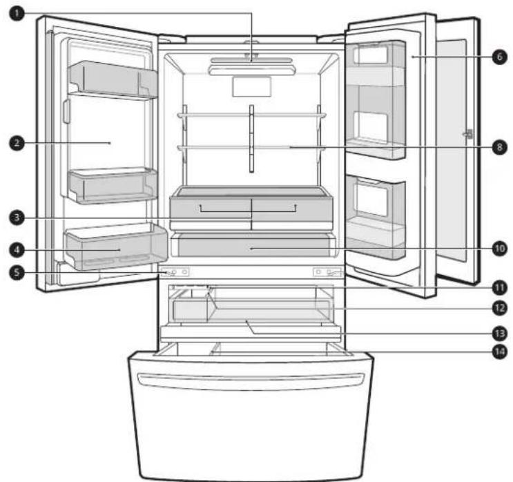 LG LRFDC2406D - Interior - 4