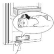 LG LRFDC2406D - Remplacement du filtré à eau - 2