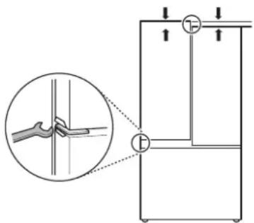 LG LRFDC2406D - Puerta izquierda del refrigerador - 1