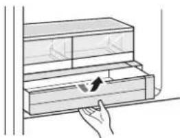 LG LRFDC2406D - Detacher et assembler le tiroir   Glide N' Serve - 1