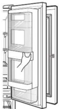 LG LRFDC2406D - Compartment Portedans la porte - 1