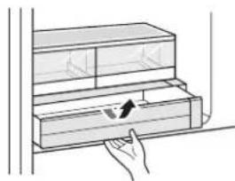 LG LRFXC2416S - Détacher et assembler le tiroir Glide N' Serve - 1