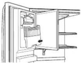LG LFXS28596D - Ensamblando el contenedor de hielo interior. - 1
