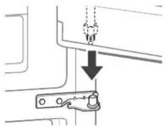 LG LFXS28596D - Installation de la porte droite du réfrigérateur - 1