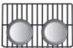 LG LSWS307ST - Emplacement de la grille et de la casserole - 2