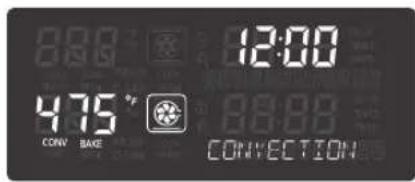 LG LSWS307ST - Displays for the CONV. BAKE mode - 1