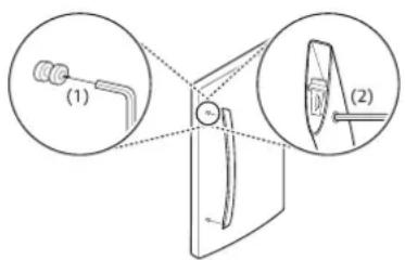LG LFXC22596S - Assembling the Refrigerator Handles - 1