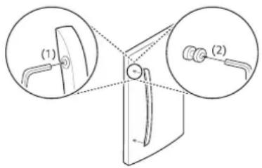 LG LFXC22596S - Removing the Refrigerator Handles - 1