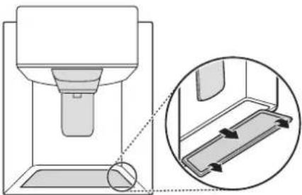 LG LFXC22596S - Cleaning the Dispenser Drip Tray - 1