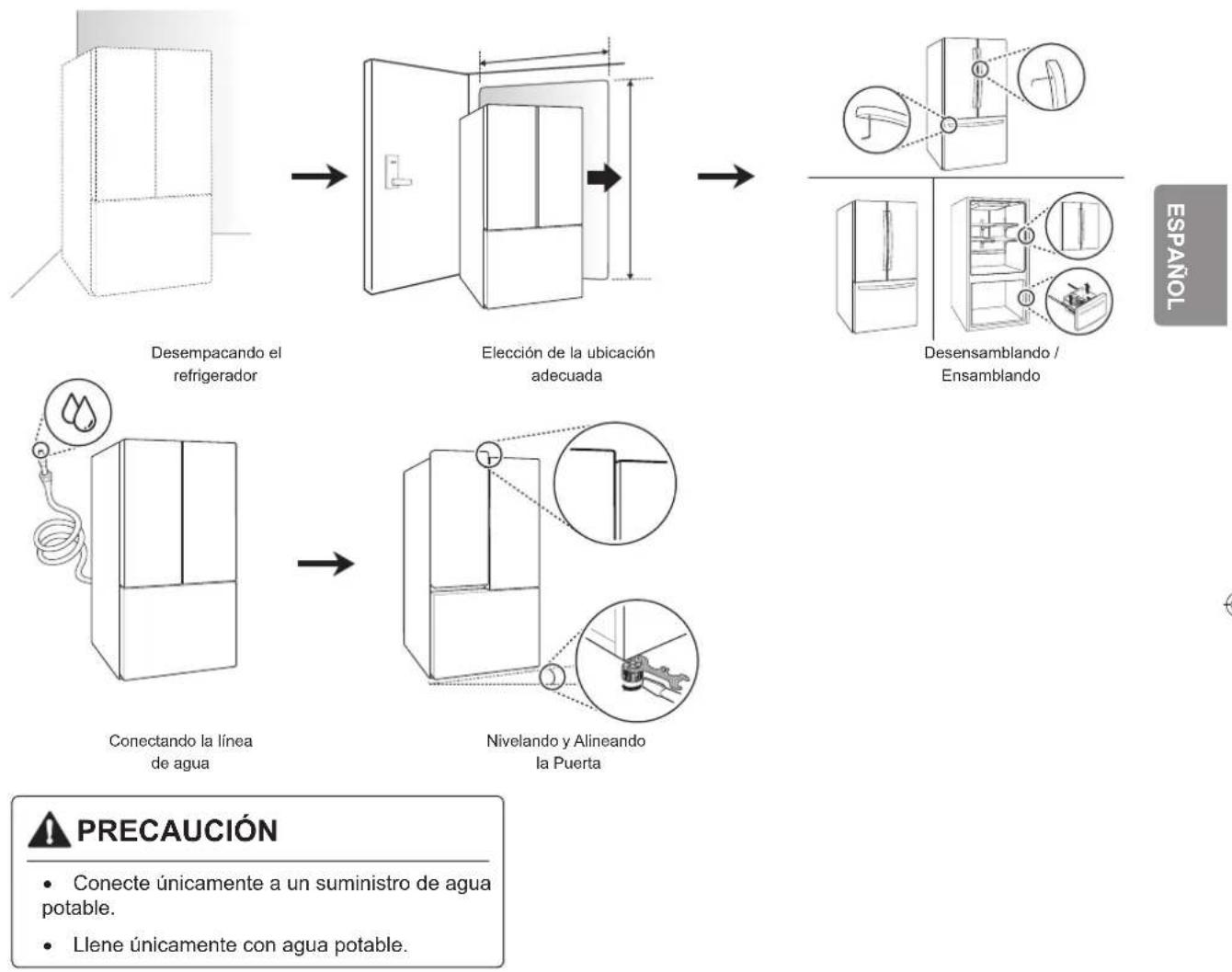 LG LFXC22596S - Descripción general de la instalación - 1