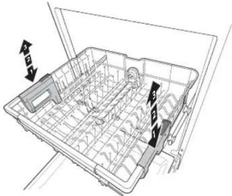 LG LSDT9908ST - Height Adjustable Upper Rack - 1