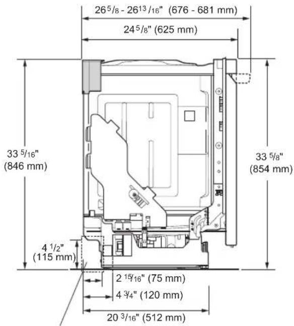 LG LSDT9908ST - Product Dimensions - 2