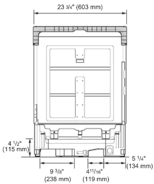 LG LSDT9908ST - Dimensiones del producto - 1