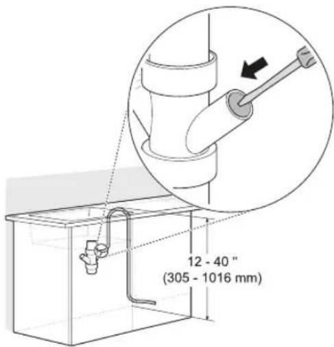 LG LSDT9908ST - Connecting Waste Tee without Air Gap - 1