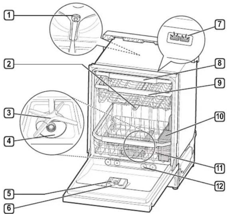 LG LSDT9908ST - Pièces intérieures - 1