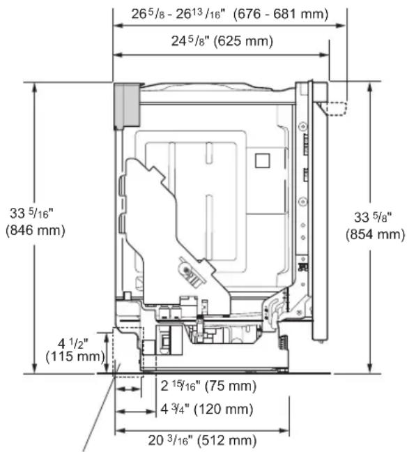 LG LSDT9908ST - Dimensiones del producto - 2