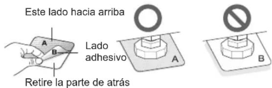 LG WM3700HWA - Coloque el lado adhesivo del apoyo antideslizante sobre el suelo. - 1