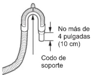 LG WM3700HWA - Enganche el extremo de la manguera en el codo de soporte. - 1