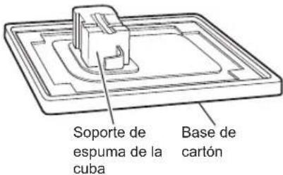 LG WM3700HWA - Levante la lavadora de la base de espuma. - 1