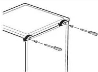 SAMSUNG DW5363PGWQ - ETAPE 1. Retrait de la partie supérieure - 1