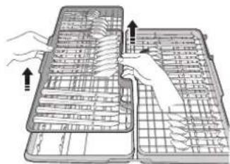 SAMSUNG DW5363PGWQ - Utilisation du tiroir à couverts (DW-FG720, D154, DW5363PGB, D156) - 4