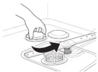SAMSUNG DW5363PGWQ - Remplissage du réservoir de sel - 3