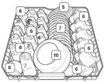 SAMSUNG DW5363PGWQ - couverts - 2