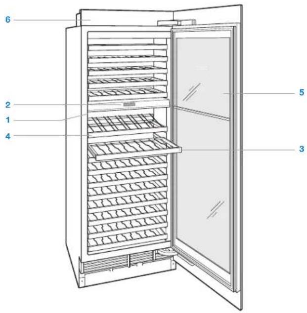Sub-Zero IW30CIRH - Funciones de la unidad para almacenimiento de vinos - 1