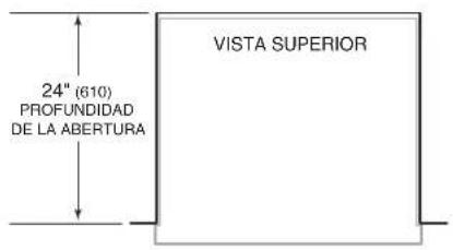 Sub-Zero BW30SPHRH - Dimensiones de abertura - 1