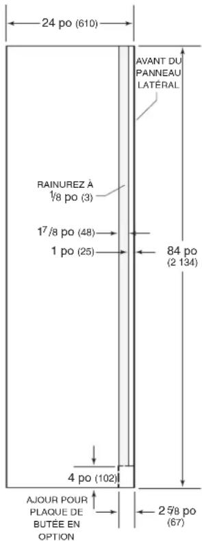 Sub-Zero BW30SPHRH - PANNEAU LATERAL - 1