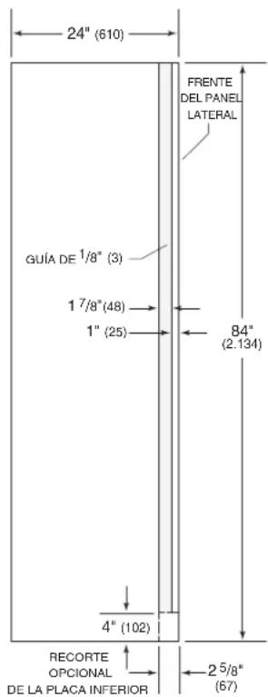 Sub-Zero UW24SPHLH - PANEL LATERAL - 1
