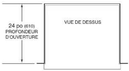 Sub-Zero UW24SPHLH - Dimensions de l'ouverture - 1