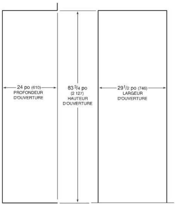 Sub-Zero UW24SPHLH - Dimensions de l'ouverture - 2