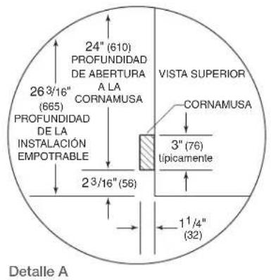 Sub-Zero UW24SPHLH - Dimensiones de abertura - 2